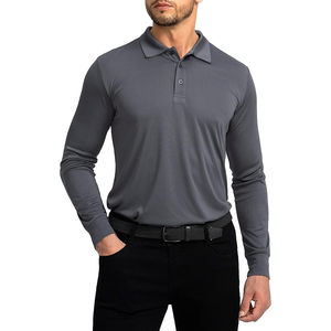 Golf à séchage rapide pour hommes pour polos Slim Fit T-shirt à col à manches courtes pour l'été Style décontracté Toile Tissu Solide - Product Image 5