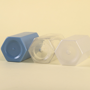 ขวดน้ำยาล้างเครื่องสำอางหกเหลี่ยม150มล. ขวดน้ำยาทำความสะอาดพลาสติก PET พร้อมฝาปั๊มสำหรับบรรจุภัณฑ์เครื่องสำอาง - Product Image 3