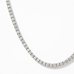 Collar de Tenis de Diamantes de Lujo de 10.00 Quilates en Oro Blanco, Joyería Fina Atemporal, Collar Elegante, Regalo Ideal de Cumpleaños para Mujer - Product Image 5