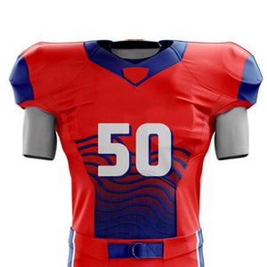 2025 New <b>Customized</b> American Football Jersey Adult High Quality Breathable Short Heat-Transfer Printing Blank Design Uniform - Product Image 4