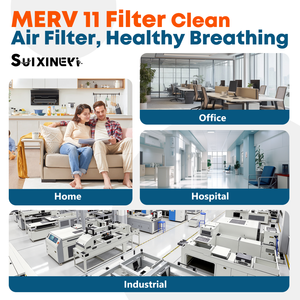 แผ่นกรองอากาศสำหรับเตาอบ SUIXINEYI MERV 11 ขนาด 18x24x1 นิ้ว รูปทรงสี่เหลี่ยมผืนผ้า ทนทาน ใช้สำหรับระบบปรับอากาศ HVAC สำหรับการระบายอากาศภายในอาคารในระยะยาว - Product Image 6