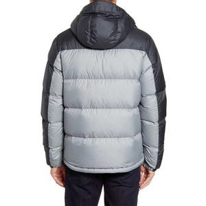 Men's High Quality Stand Collar Puffer Jacket for Cold Weather <b>Winter</b> Bubble <b>Coat</b> with Canvas Fabric High Street Style - Product Image 2