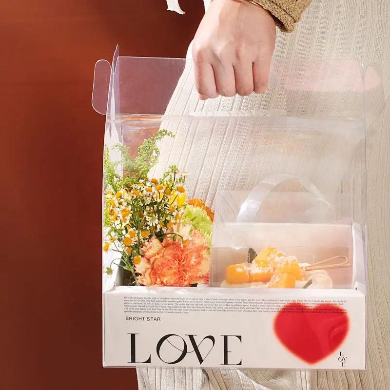 Портативная корзина для цветов на День Святого Валентина