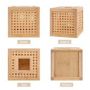 Caja de pañuelos de bambú y ratán, caja de pañuelos de bambú hecha a mano, decoración natural ecológica para el hogar y la Mesa, venta al por mayor de Vietnam - Product Image 3