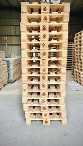 Paleta Europea Industrial de Madera 1200x800mm Tratada Térmicamente Estándar ISPM 15 Transporte en 4 Direcciones EU-1208-HT OEM - Product Image 5