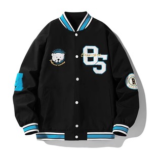 Veste sur mesure en gros d'usine 2024, broderie personnalisée, vestes pour hommes, veste universitaire - Product Image 5