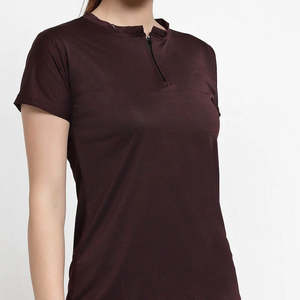 T-shirt pour femmes Meilleur design Nouveau style T-shirt à manches courtes T-shirt décontracté pour femmes 100% coton à fibres longues T-shirts à manches courtes pour femmes - Product Image 2