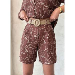 กางเกงขาสั้นปักลายขายส่งสำหรับผู้หญิง - Product Image 6