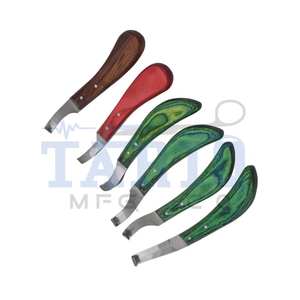Cuchillo de acero inoxidable para pezuña de caballo, cuchillo de corte veterinario de alta calidad de TARIQ MFG CO CE ISO EU - Product Image 3