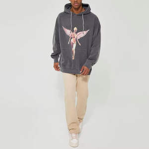 Nouvel arrivage de sweat à capuche sérigraphique lourd meilleure vente pull à manches longues sweat à capuche sérigraphié pour l'hiver - Product Image 2