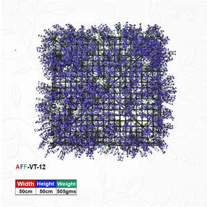 แผงหญ้าเทียมสีม่วงขนาดเล็กประดับดอกไม้ - Product Image 1