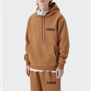 Pull-over surdimensionné en molleton décontracté 100% polyester personnalisé 2025, poids lourd, écologique, vente en gros, blanc, survêtement d'hiver unisexe - Product Image 5