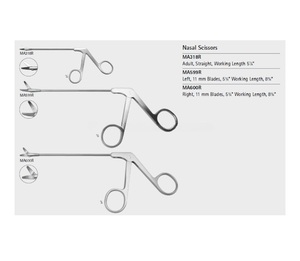 Ciseaux à septum Becker pour adultes Instruments chirurgicaux faits à la main en acier inoxydable avec source d'alimentation manuelle - Product Image 3