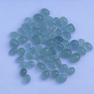 พลอยอะความารีนทรงลูกแพร์ทรงกลมเรียบขนาด8มม. 12มม. หินอัญมณีทรงหลวมปรับเทียบจำนวนมากขายส่งสินค้าใหม่ - Product Image 4