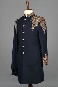 INDIAN/PAKISTANI BEAUTIFUL EMBROIDERY on INDO-WESTERN SHERWANI DRESS & ALSO MATCHING SHOE WITH DRESS for PARTY-WEAR/WEDDING@2023 - Product Image 2