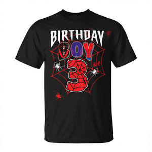 T-shirt Spider Man pour garçon de 3 ans, pour fête d'anniversaire - Product Image 3
