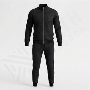 Conjunto Deportivo Personalizado para Hombre, 100% Algodón, Chándal, Talla Grande, para Gimnasio, Fitness, Transpirable, de Secado Rápido, Conjunto Corto de Invierno - Product Image 1