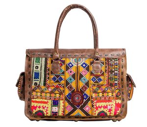 Mulet — sac à main Banjara mulet multicolore pour femmes, fait à la main, Patchwork brodé, cafetan à épaule, indien - Product Image 5