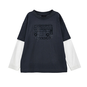 Proveedor de camisetas de manga doble para hombre de primera calidad que ofrece ropa de moda elegante de doble capa con ajuste cómodo y opciones personalizadas - Product Image 1