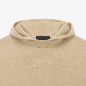 Sweat-shirt à capuche oversize de luxe unisexe pour femmes et hommes, en molleton uni, brodé, teint uni, perlé, au design crocheté - Product Image 2