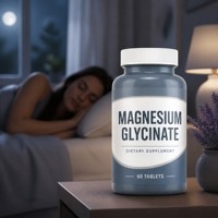 Comprimés de glycinate de magnésium pour la relaxation et le sommeil, soutien à la relaxation musculaire |   Complément alimentaire en vrac OEM ODM à marque privée