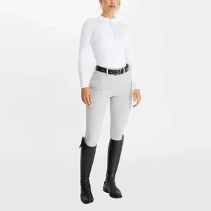 Fournisseur en gros de vêtements équestres pour femmes couche de base extensible dans les quatre sens couche de base d'équitation vêtements de course équestre - Product Image 5