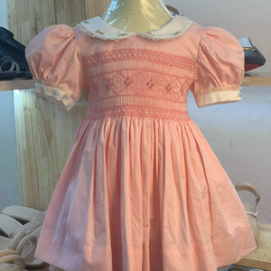 Smocked Clothing Manufacturer Vietnam Hand Smocked Children Clothing Baby Girls Dress Wholesale Smocked Dresses - Product Image 2