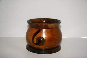 Antique design wooden yarn bowl handcrafted rustic brown table decoration <b>knitters</b> sewing & Knitting <b>gifting</b> yarn storage bowl - Product Image 5