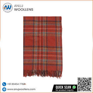 Manta de lana antigua Stewart Royal de nuevo diseño de Venta caliente del fabricante indio - Product Image 3