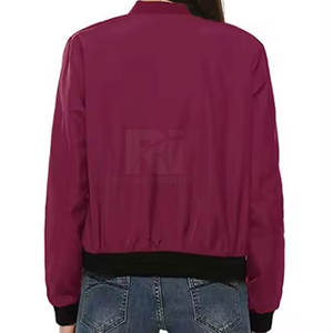 Ropa de moda chaqueta de Bombardero a prueba de viento para mujer ropa de calle nuevo diseño chaqueta de bombardero de mujer - Product Image 3