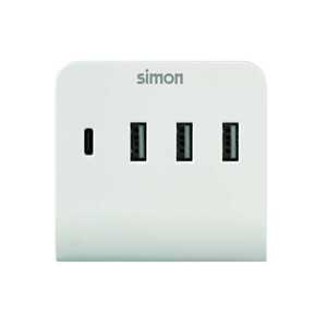 Adattatore 3 USB e USB-C con supporto per smartphone 16A 250V (Simon CL610310) - Product Image 2