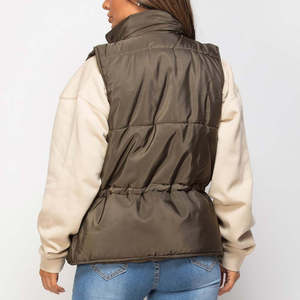 Nouveauté 2025 Gilet sans manches pour homme en coton très léger, imperméable, coupe ajustée, coupe-vent et chaud, à col montant - Product Image 3