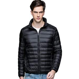Wholesale OEM Custom Logo Nylon <b>Long</b> <b>Black</b> Winter Quilted <b>Jacket</b> - Product Image 1