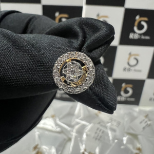 Pendientes de Diamantes Redondos Cultivados en Laboratorio VVS para Mujer, Oro Sólido de 14k, Certificados por IGI, RB GEMS RB2650, Elegantes y Clásicos para Compromiso - Product Image 3