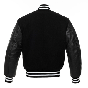 Veste universitaire de course à pied élégante pour hommes, veste à fermeture à glissière et à bouton de taille personnalisée, conception de blocs de couleurs personnalisée, vente en gros OEM - Product Image 2