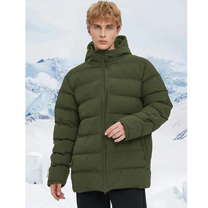 Design personnalisé OEM extérieur de haute qualité Vestes parka bouffant Manteau d'hiver chaud à capuche pour hommes avec logo personnalisé - Product Image 3