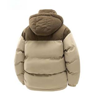 Service OEM Veste matelassée personnalisée Streetwear pour homme Hiver Veste unie pour homme Mode extérieure Vestes matelassées pour homme en vente - Product Image 2