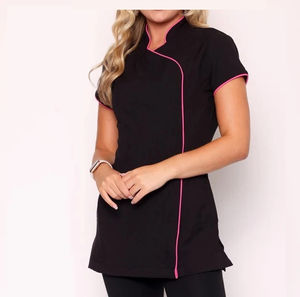 Conjunto de Uniformes Médicos para Mujer, Blusas Tipo Túnica, Uniformes para Hospital, Spa, Salón de Belleza, Enfermeras, Elásticos, Suaves, con Logotipo Personalizado - Product Image 6