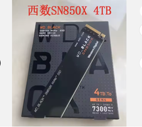 Untuk WD hitam SN850X Internal Laptop Hard Drive 4TB 7300 MB/S 6 Gb/s 9.5ms SATA 7200rpm M.2 antarmuka 800G kebisingan produk baru