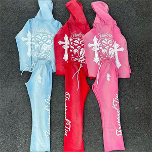 Custom Logo Men's Plus Size Winter <b>Tracksuit</b> Sets Breathable Lightweight Durable 100% Cotton Solid Latest Outdoor Use OEM - Product Image 6