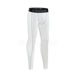 Wholesale Slim Fit Running Pants With Reflective Strip Design <b>Elastic</b> Quick Dry Training Fitness Compression Leggings Men - Product Image 3