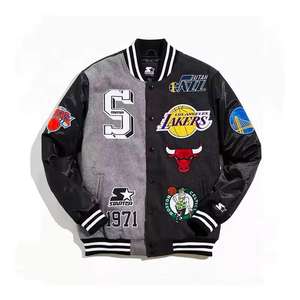 Chaqueta Universitaria de Alta Calidad para Hombre, Estilo Casual, Cuello Alto, 100% Algodón, Cortavientos y Cálida para Invierno, Precio Razonable - Product Image 1