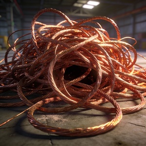 Chatarra de Cable de Cobre, Cables de Cobre Brillantes y Limpios, Material Puro para Plantas de Reciclaje Industrial - Product Image 4