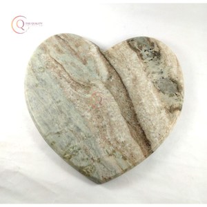 เขียงรูปหัวใจหลากสีนำเทรนด์เครื่องครัวหินอ่อนแท้ทำด้วยมือบล็อกสับตกแต่งใหม่ - Product Image 2