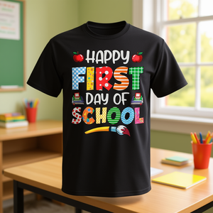 Camiseta de Feliz Día de Regreso a Clases para Maestros y Niños, Ropa para el Regreso a Clases - Product Image 3