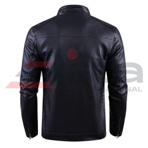 2023 Veste en cuir d'hiver pour hommes de mode extérieure OEM de haute qualité avec le meilleur style de veste universitaire en jean de conception - Product Image 2