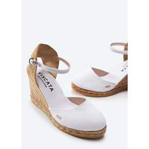 Satuna in edizione limitata espadrillas in tela con zeppa sandali eleganti in materiale di tela - Product Image 4