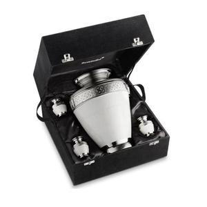 Elegant Design <b>Urns</b> Cremation Adult <b>Urn</b> <b>Jars</b> For Memorial Ashes Container <b>Jar</b> In Metal For Funeral Services - Product Image 1