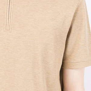 Polo de hombre personalizado al por mayor, ropa de punto lisa en blanco con logotipo impreso - Product Image 5