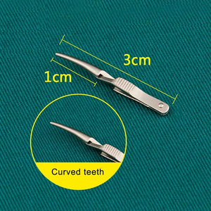 O hemostato vascular venoso arterial aço inoxidável do grampo mais perto temporariamente obstruem o grampo hemostático transversal venoso - Product Image 6